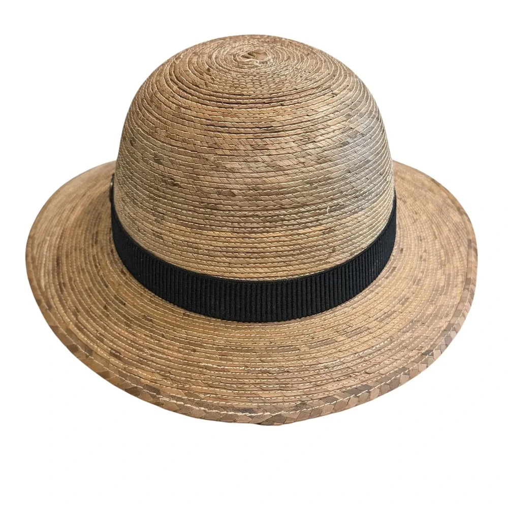 Tula Laurrel Natural Palm Straw Hat Beige Tan Cottagecore Sun Vacation Beach
